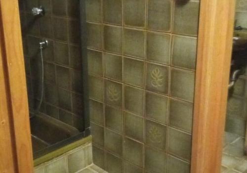 Dusche im UG neben d. Sauna