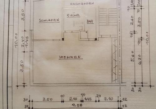 Grundriss Dachwohnung