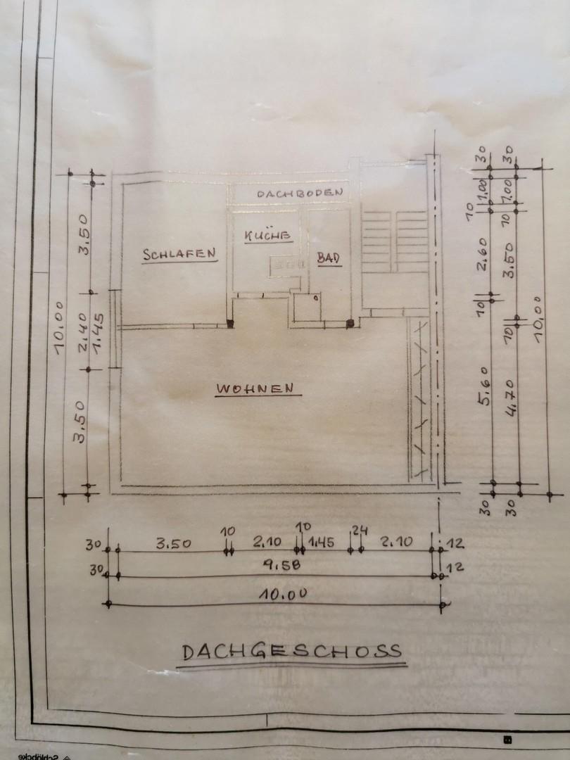 Grundriss Dachwohnung