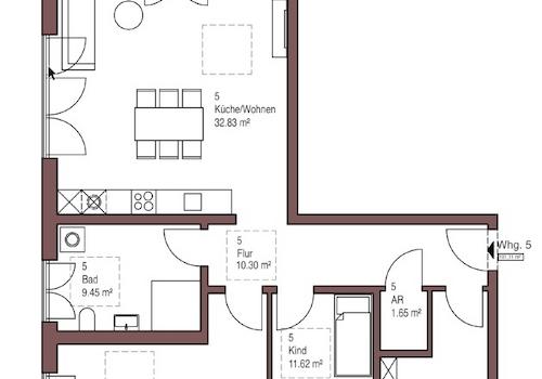 Wohnung 5 Grundriss