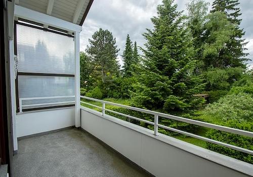 Blick vom Balkon Westseite