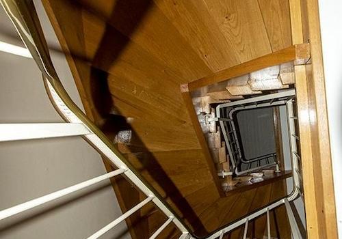 Treppe von ganz oben