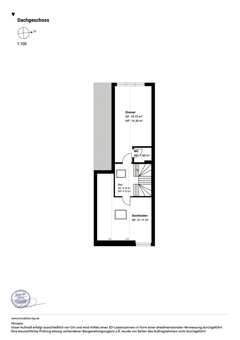 Grundriss Dachgeschoss