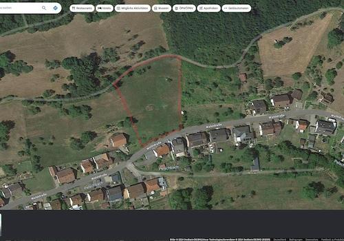 Grundstück_Skizze auf Google M