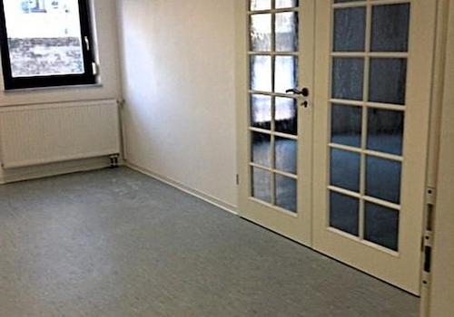 Raumtrennung mit Glastür