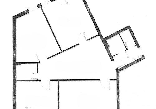 Grundriss mit Zwischenwänden