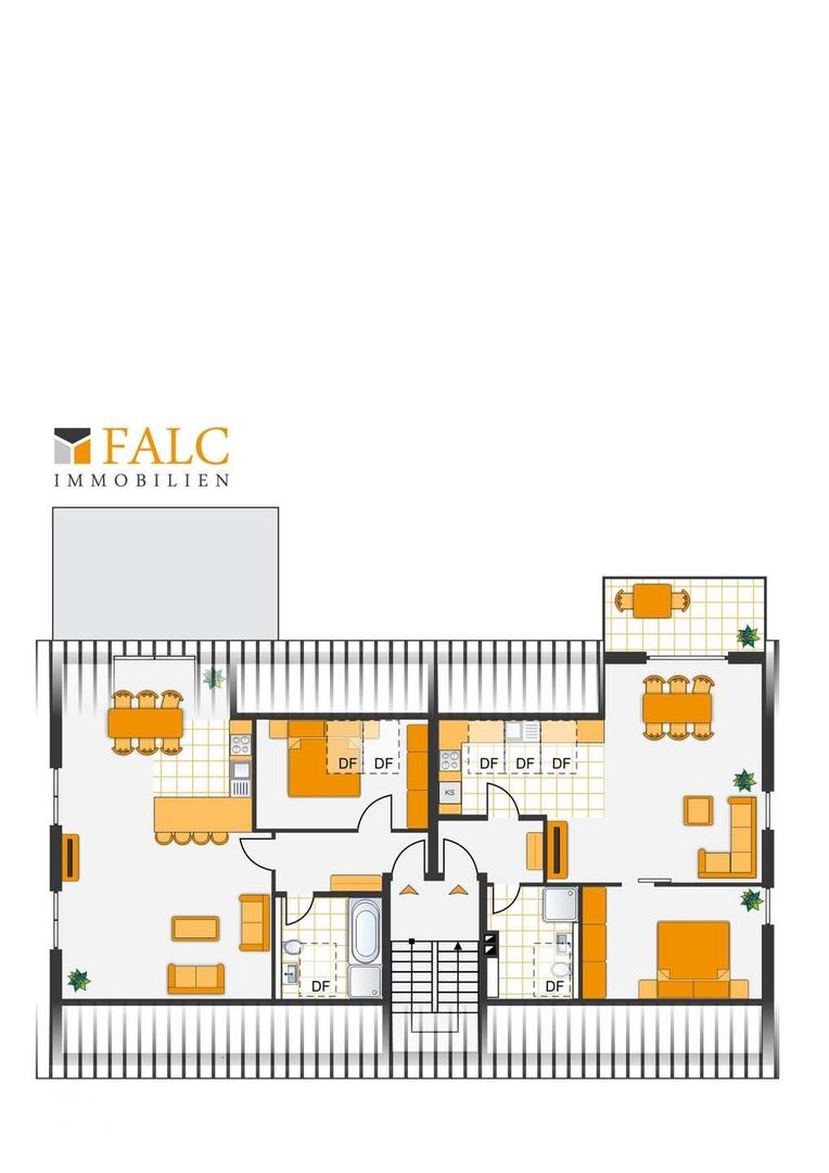 Vorschlag Grundriss Dachgeschoss 1+2