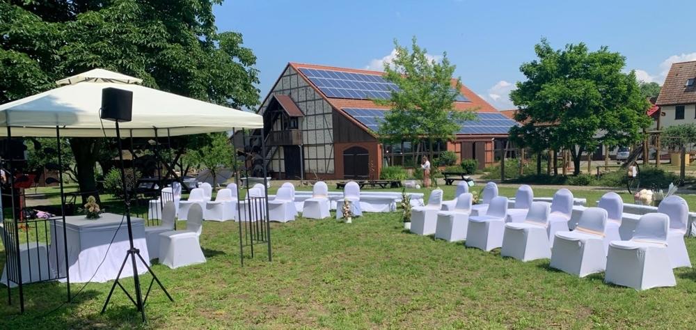 Bestuhlung im Freien