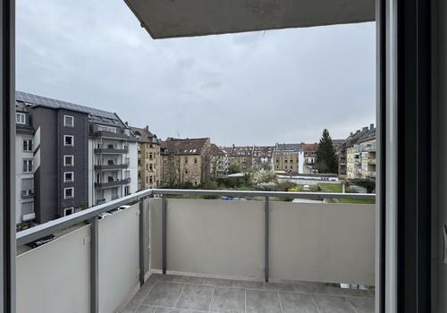 Ausblick Balkon zum Hof