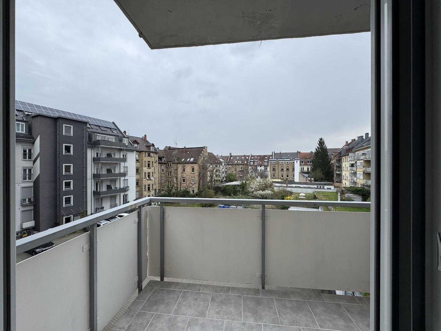 Ausblick Balkon zum Hof