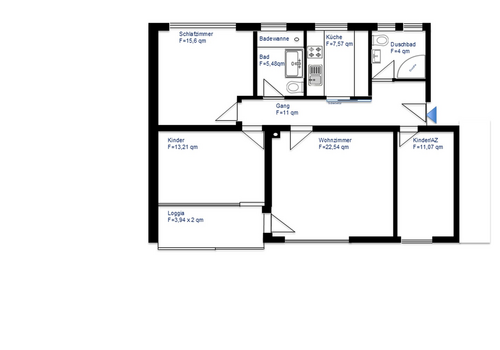 Illustrativer Grundriss 