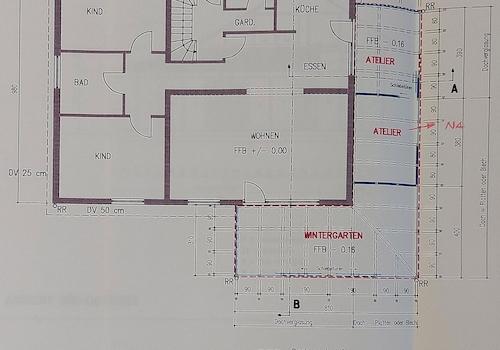 Grundriss Anbau (1993)