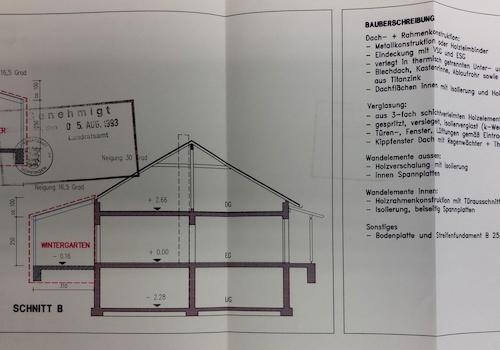 Schnitt Anbau (1993)