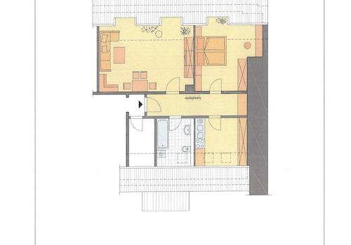 Grundriss mit Möblierung