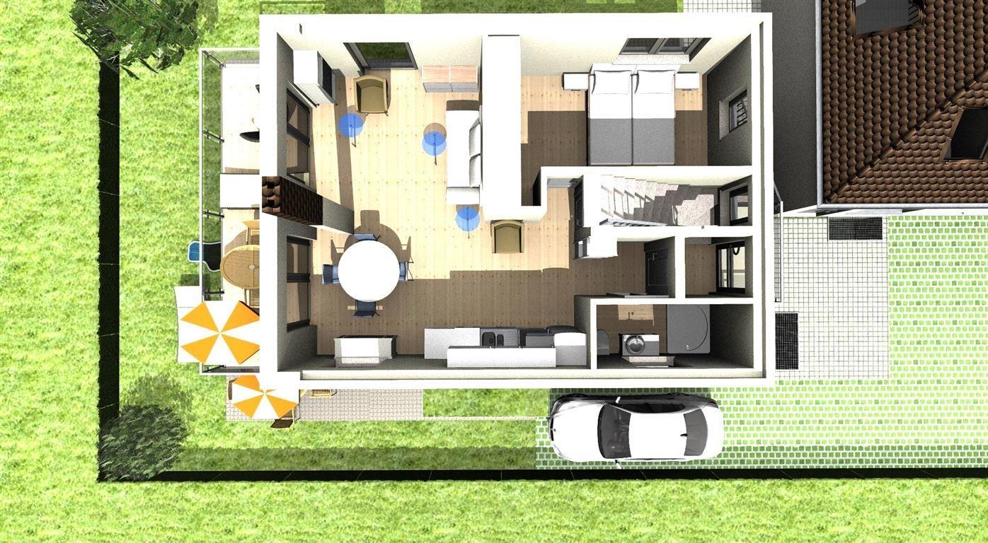 3D-Grundriss Obergeschoß von Osten