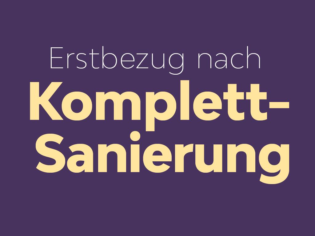 Erstbezug in eine schöne Wohnung nach Komplettsanierung