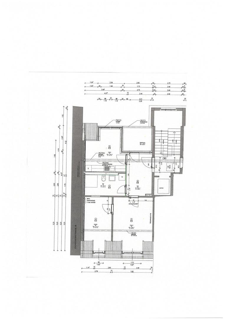 Grundriss mit Maßen