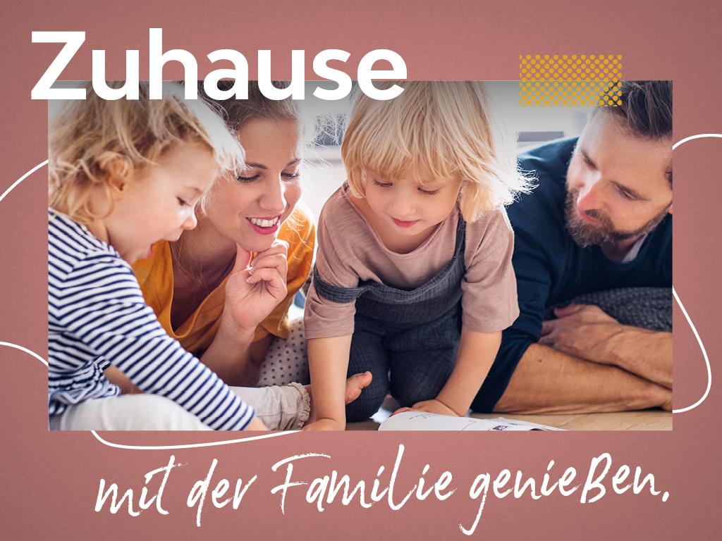 Zuhause mit der Familie genießen