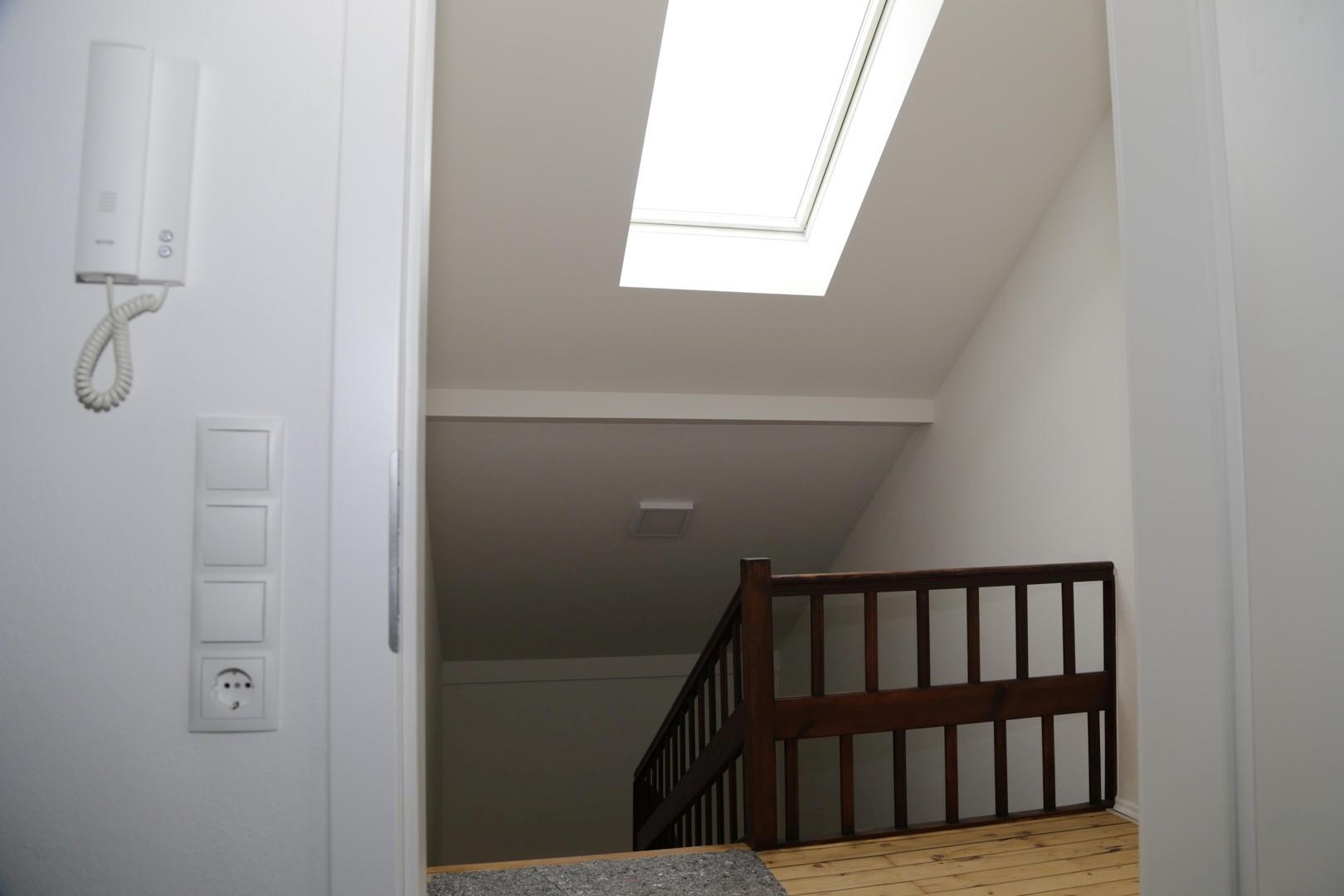 Treppenaufgang und Vorraum