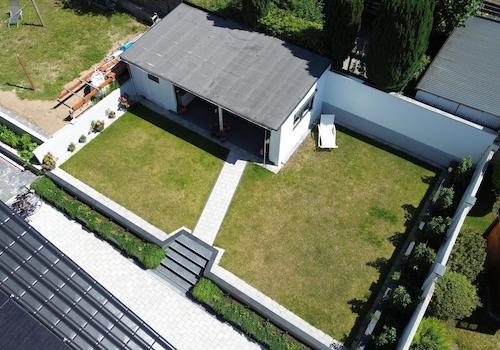Drohnenansicht Gartenhaus