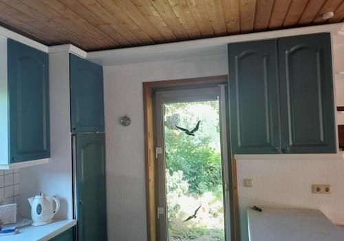 Tür zur Frühstücksterrasse