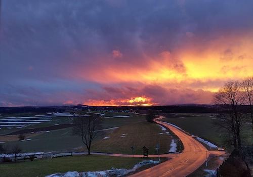 Sonnenuntergang im Westen