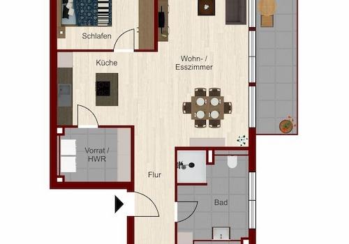 Grundriss Whg.Nr.2.3