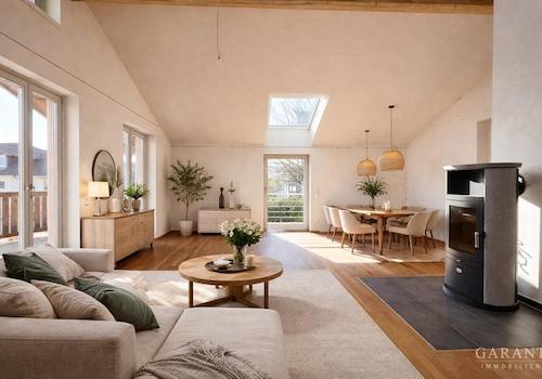 Wohnzimmer Ansicht KI