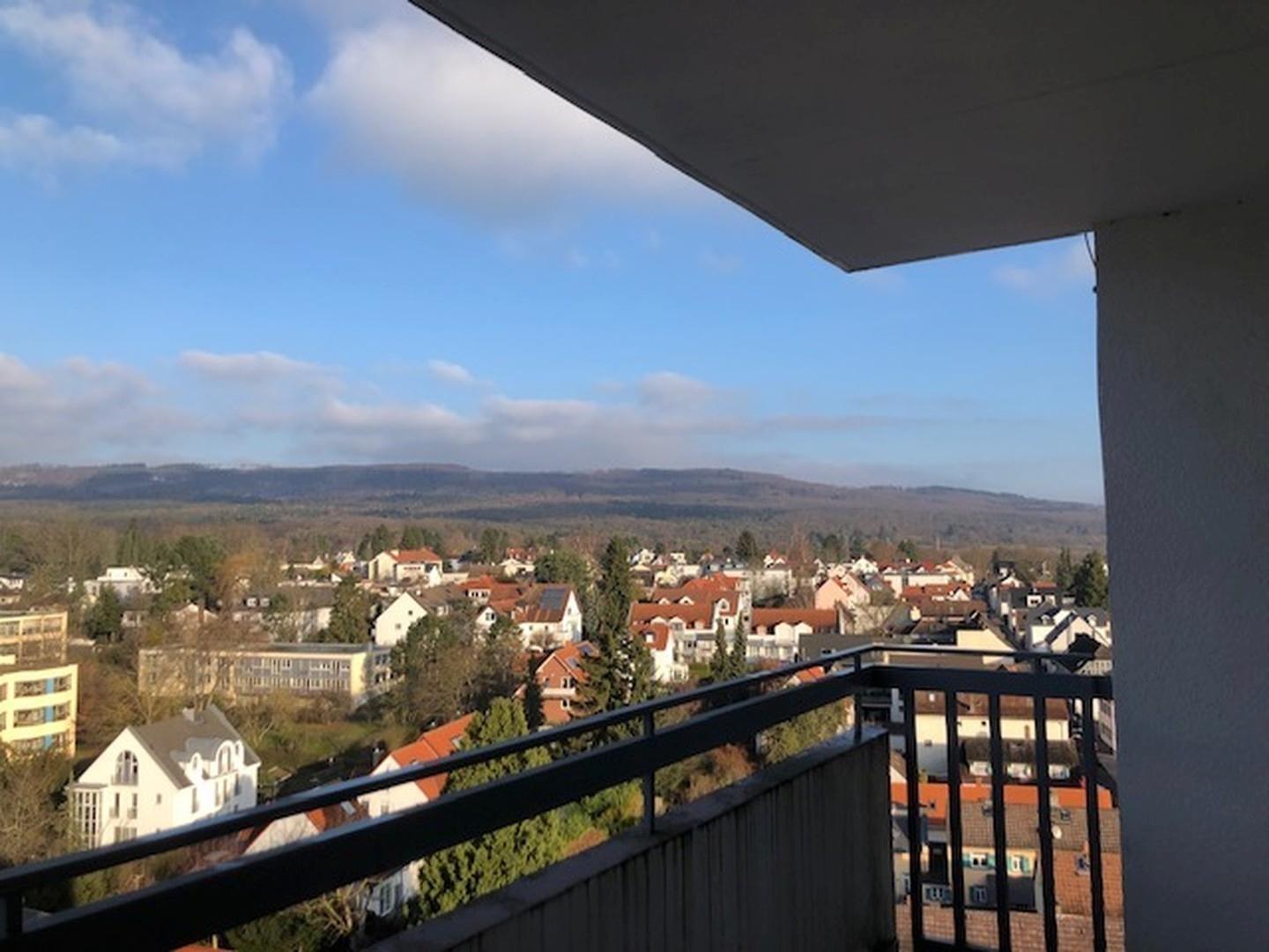 Balkon mit Blick zum Herzberg