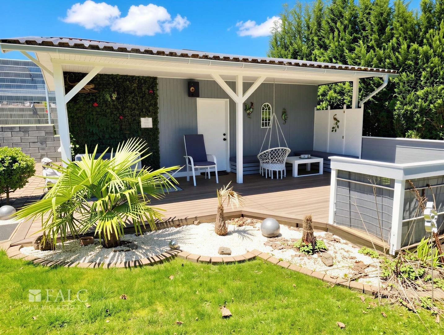 Terrasse Partyhäuschen