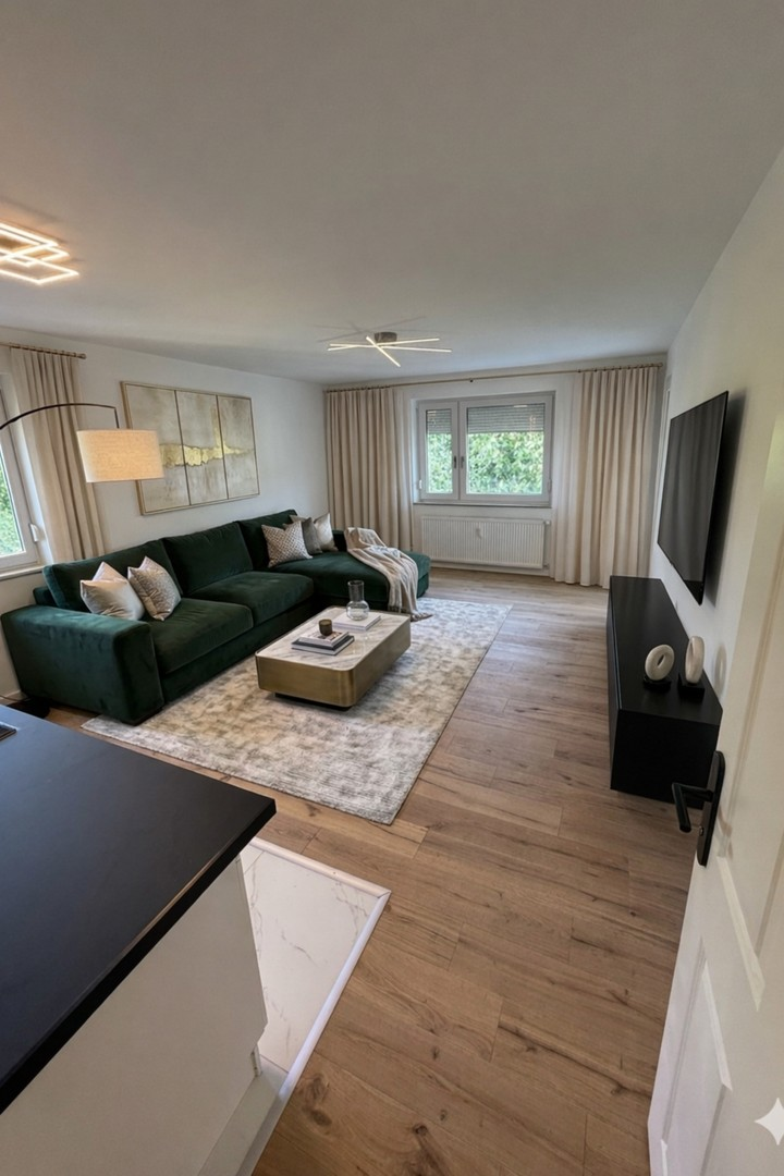 Wohnzimmer möbliert