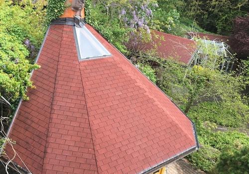 Blick von ELW auf Pavillon