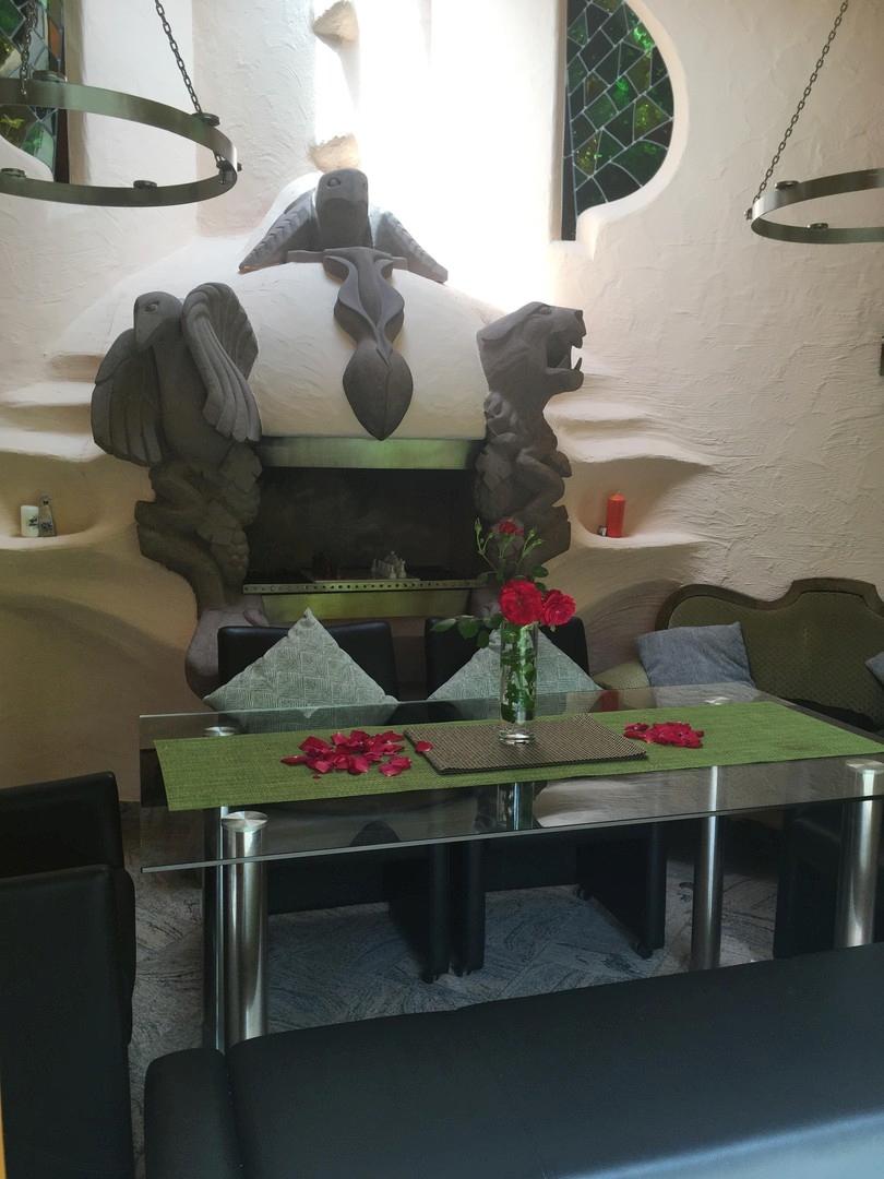 Pavillon mit offenem Kamin