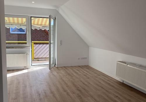 Wohnzimmer Zugang zum Balkon