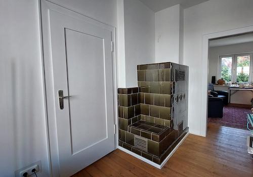 Wohnraum 2 +3 mit Kachelofen