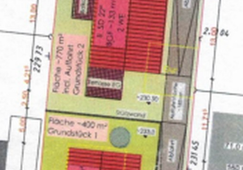 Lageplan (Beispiel 2 Häuser)
