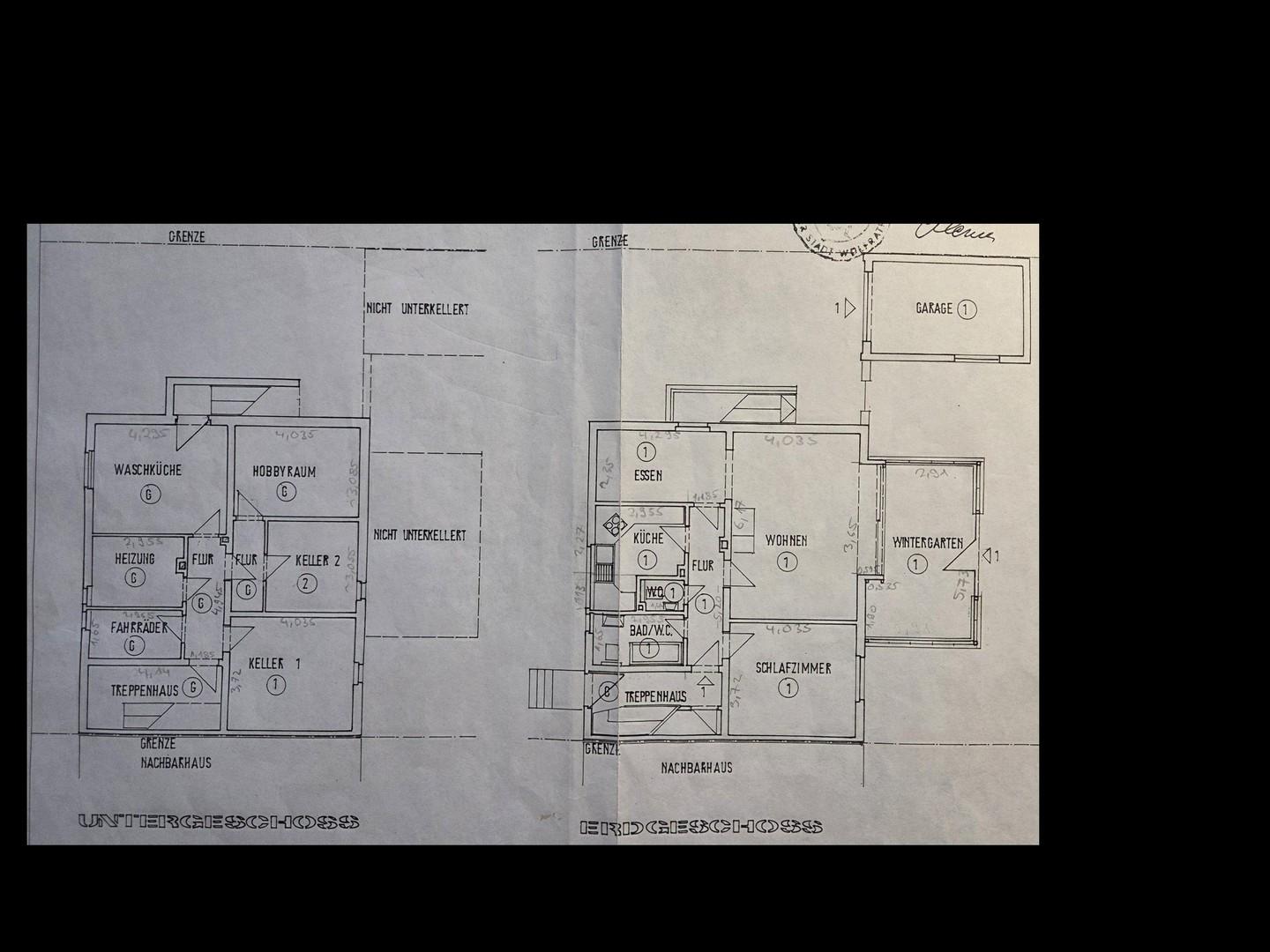 Grundris EG & Keller