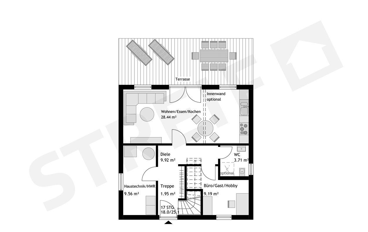 Grundriss Erdgschoss