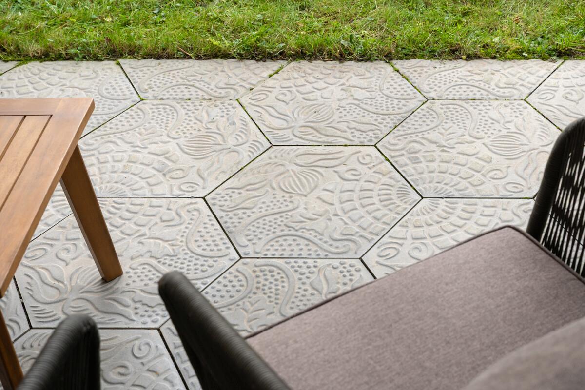 Designfliesen mit Naturmotiv