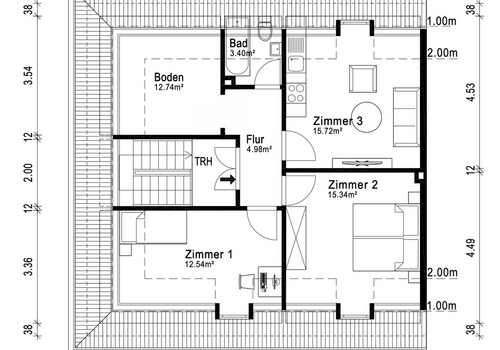 Grundriss Dachgeschoss