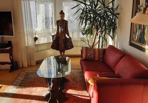 Wohnzimmer mit Erker