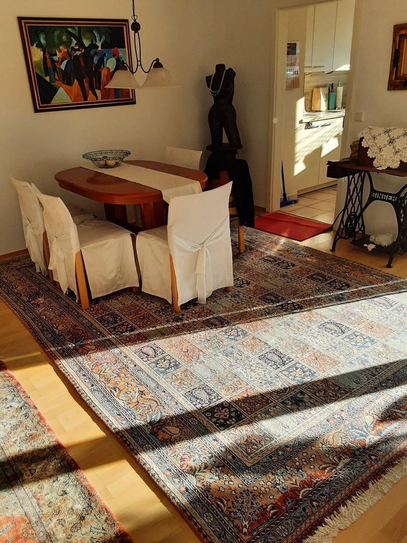 Essbereich im Wohnzimmer 