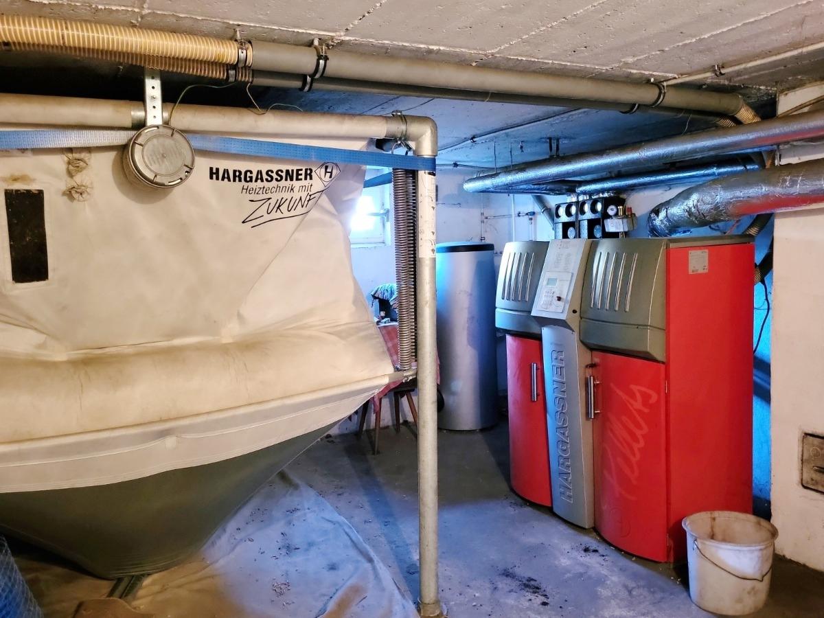 Moderne Pelletheizung