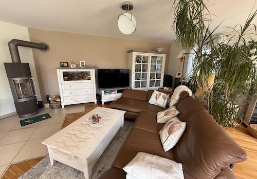 Wohnzimmer mit Kaminofen