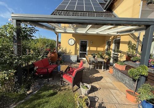 Blick auf die Terrasse