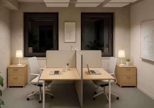 Teambüro mit Akustiktrennwände