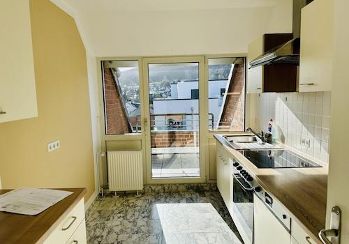 Küche mit Dachterrasse