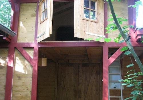 Werkstatt mit Schlafboden