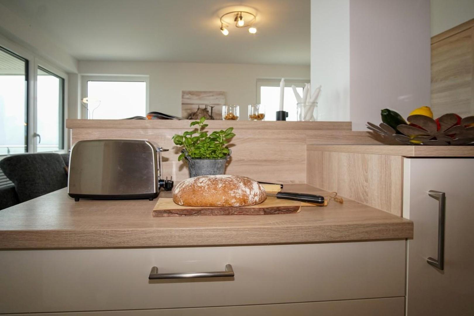 Insel in der Einbauküche