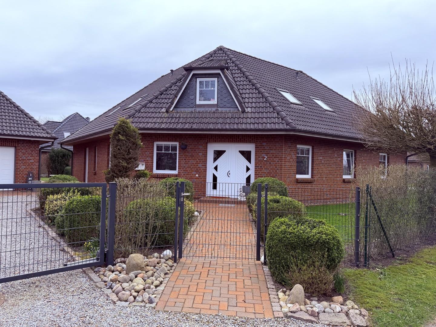 Außenansicht des Hauses mit ge